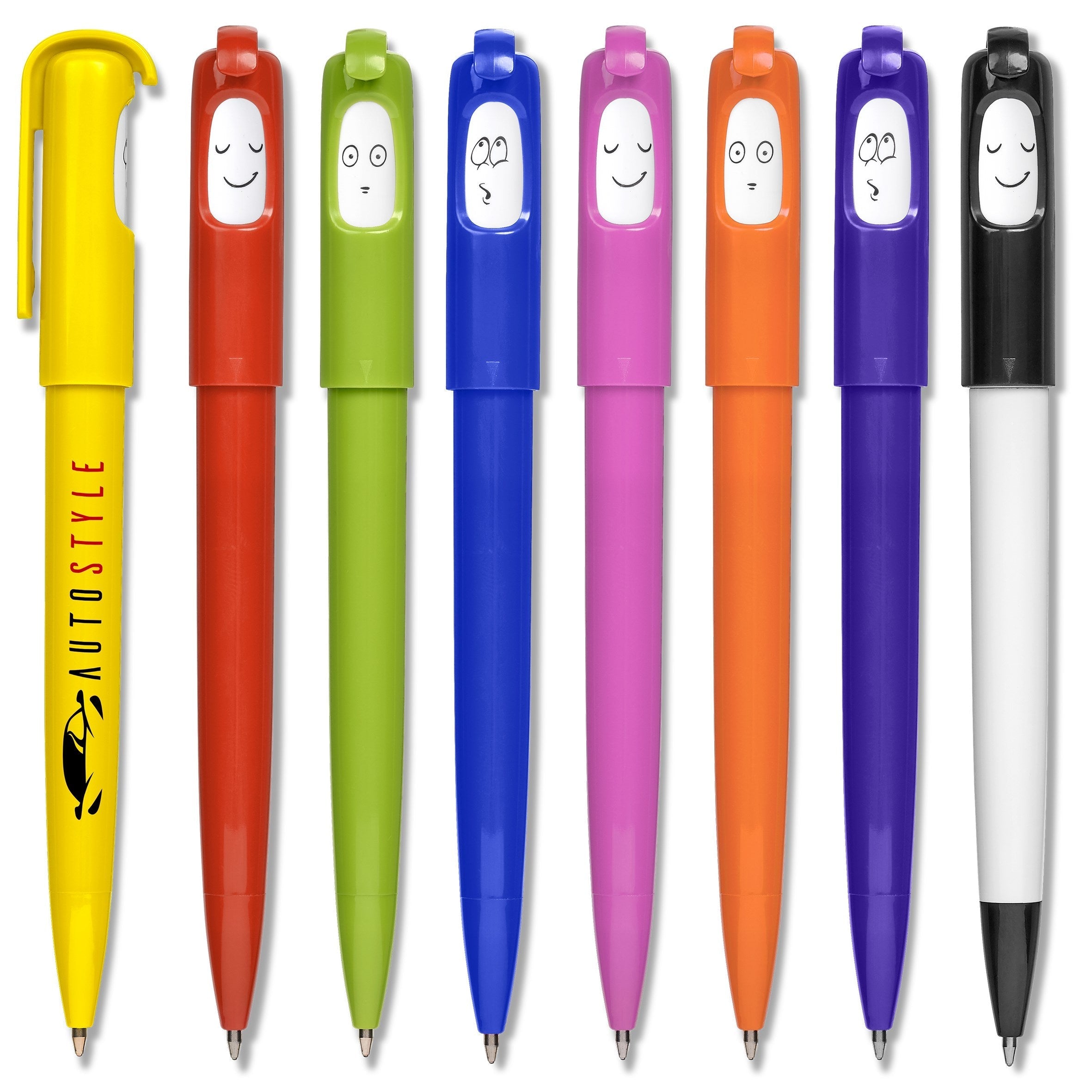 Koko Smiley Ball Pen-Solid White-SW