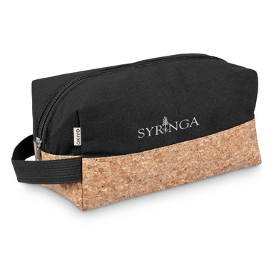 Okiyo Koruku Cork Toiletry Bag-Black-BL