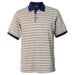 Lacoste Striped Golfer Stone/Navy / 3XL / Last Buy - Golf Shirts