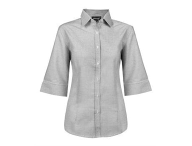 Ladies 3/4 Sleeve Earl Shirt - Sky Blue Only-