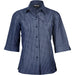 Ladies 3/4 Sleeve Prestige Shirt - Navy Only-