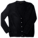 Ladies Basic Cardigan  Black / 3XL / Regular - 