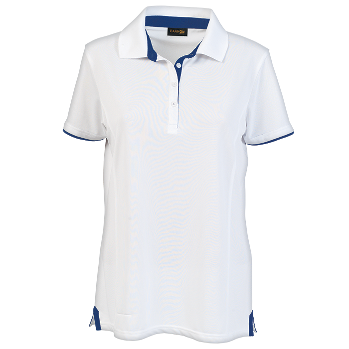 Ladies Baxter Golfer  White/Royal / XS / Regular - 