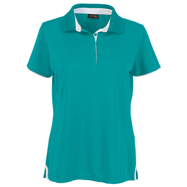 Ladies Baxter Golfer  Aqua/White / XS / Regular - 