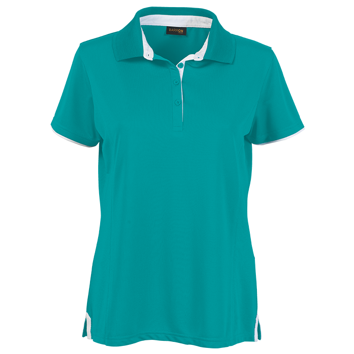 Ladies Baxter Golfer  Aqua/White / XS / Regular - 