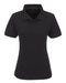 Ladies Calgary Golf Shirt - White Only-L-Black-BL