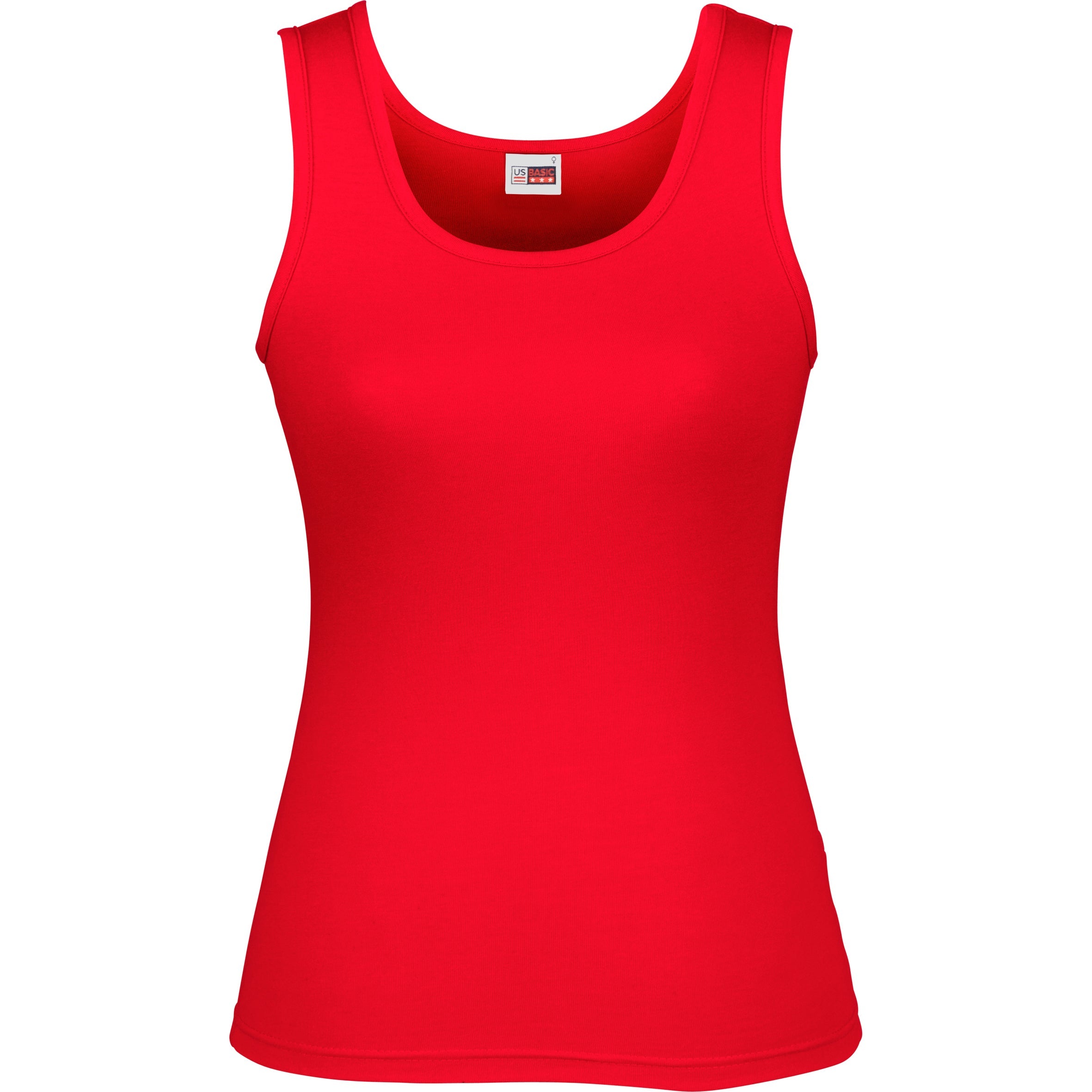 Ladies Columbia Tank Top-L-Red-R