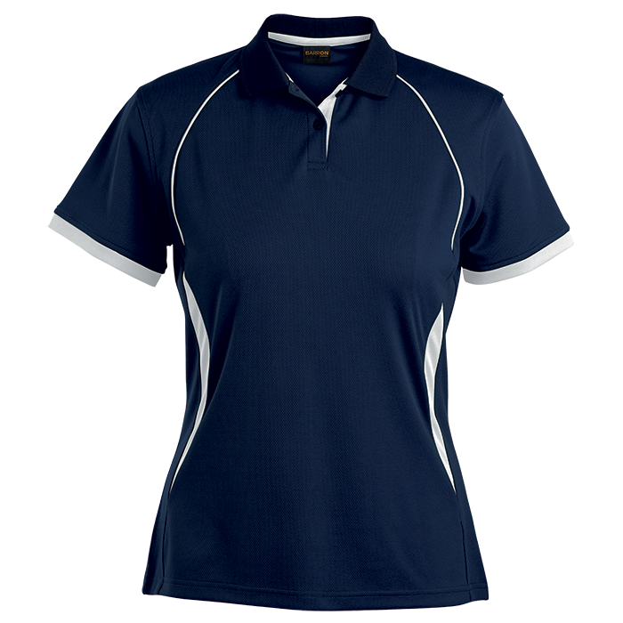 Ladies Derby Golfer Navy/White / SML / Regular - Golf Shirts