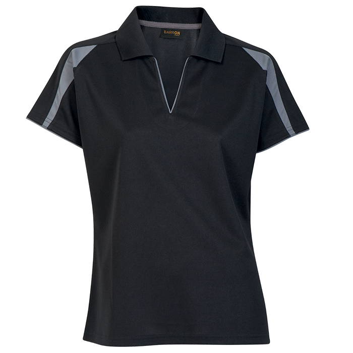 Ladies Edge Golfer Black/Grey / XS / Regular - Golf Shirts