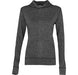 Ladies Fitness Lightweight Hooded Sweater-2XL-Black-BL
