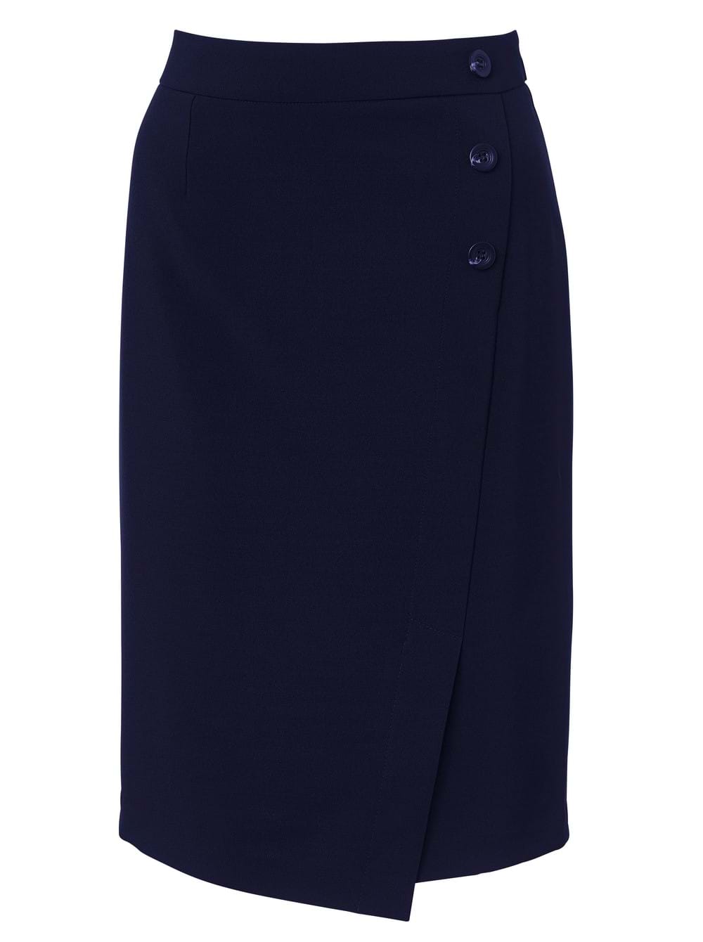 Ladies Freya Pencil Skirt - Fabric 869 Navy / 50 - Knee-Length Skirts