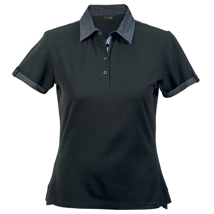 Ladies Fusion Golfer Black / XS / Regular - Golf Shirts