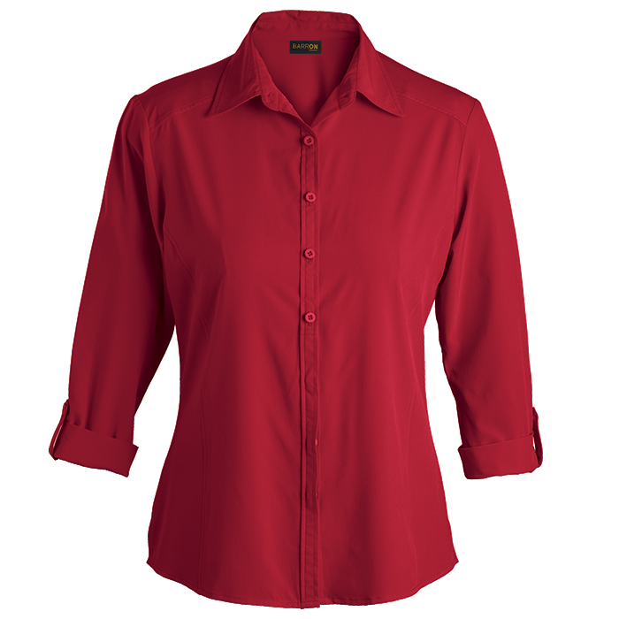 Ladies Geneva Blouse Red / SML / Regular - Shirts-Corporate