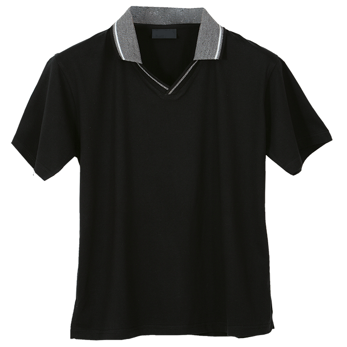 Ladies Jacquard Collar Golf Shirt - Shirts