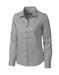 Ladies Long Sleeve Claremont Shirt - White Only-L-Dark Grey-DG2