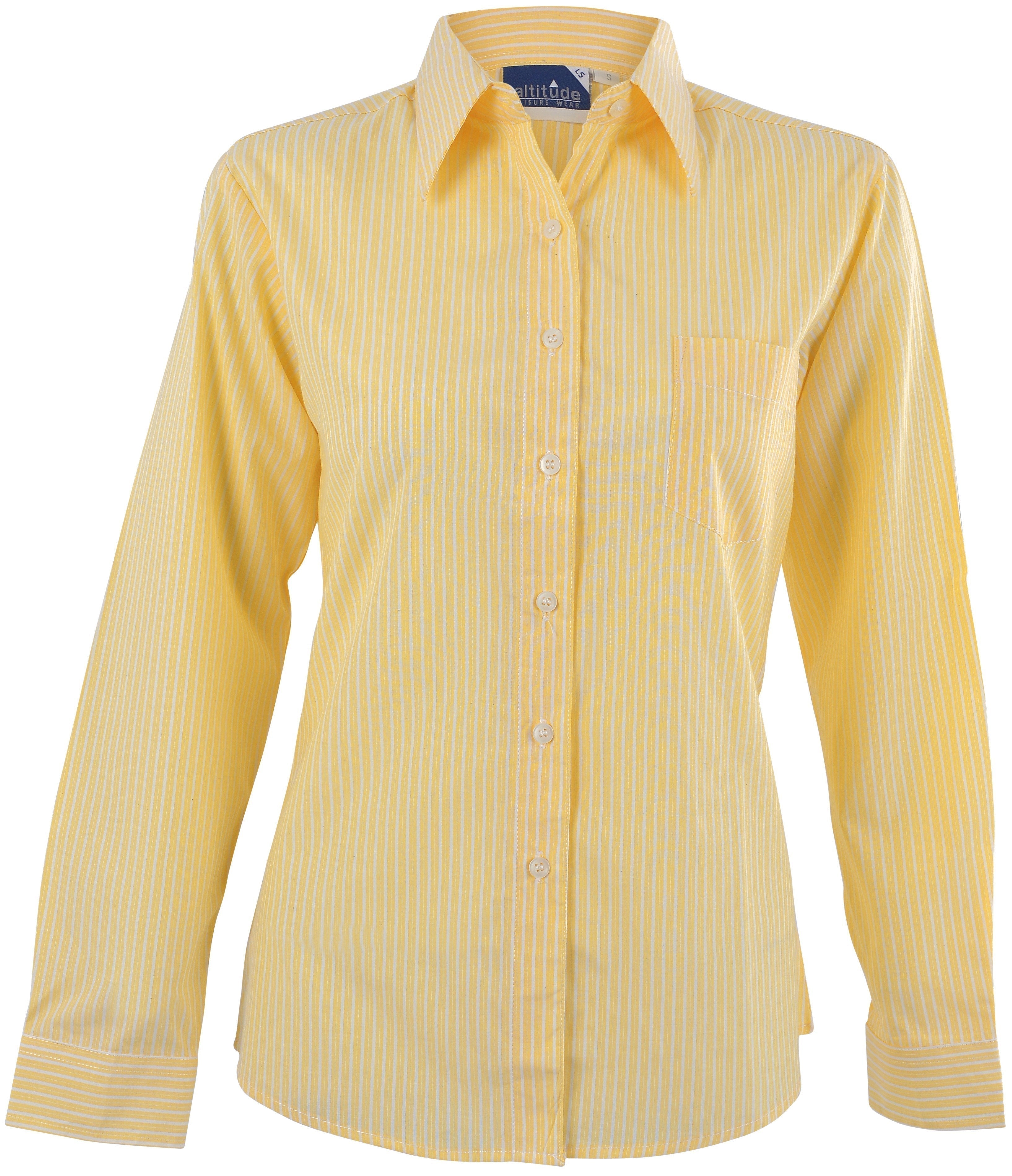 Ladies Long Sleeve Drew Shirt - Yellow Only-