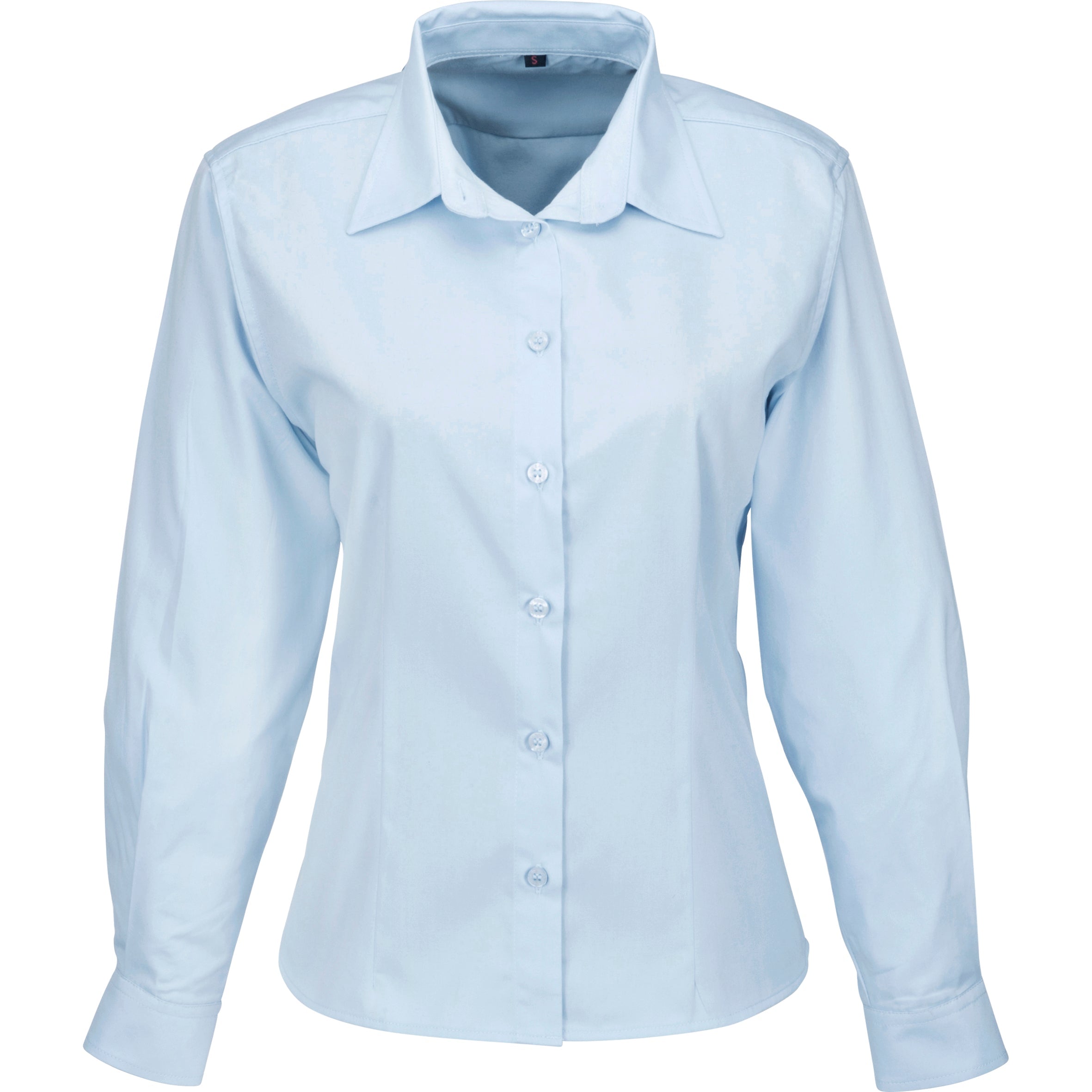 Ladies Long Sleeve Milano Shirt-2XL-Light Blue-LB