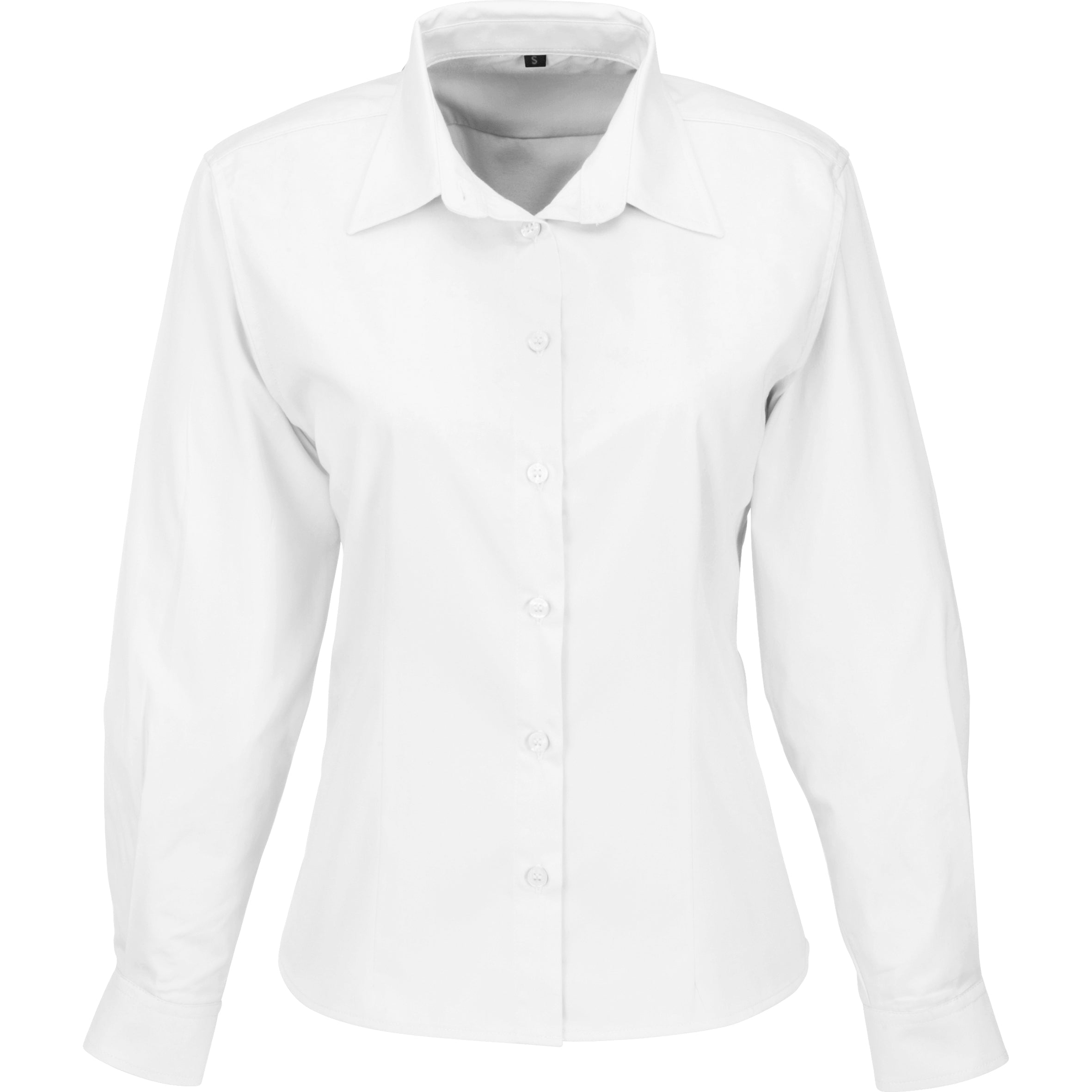 Ladies Long Sleeve Milano Shirt-2XL-White-W