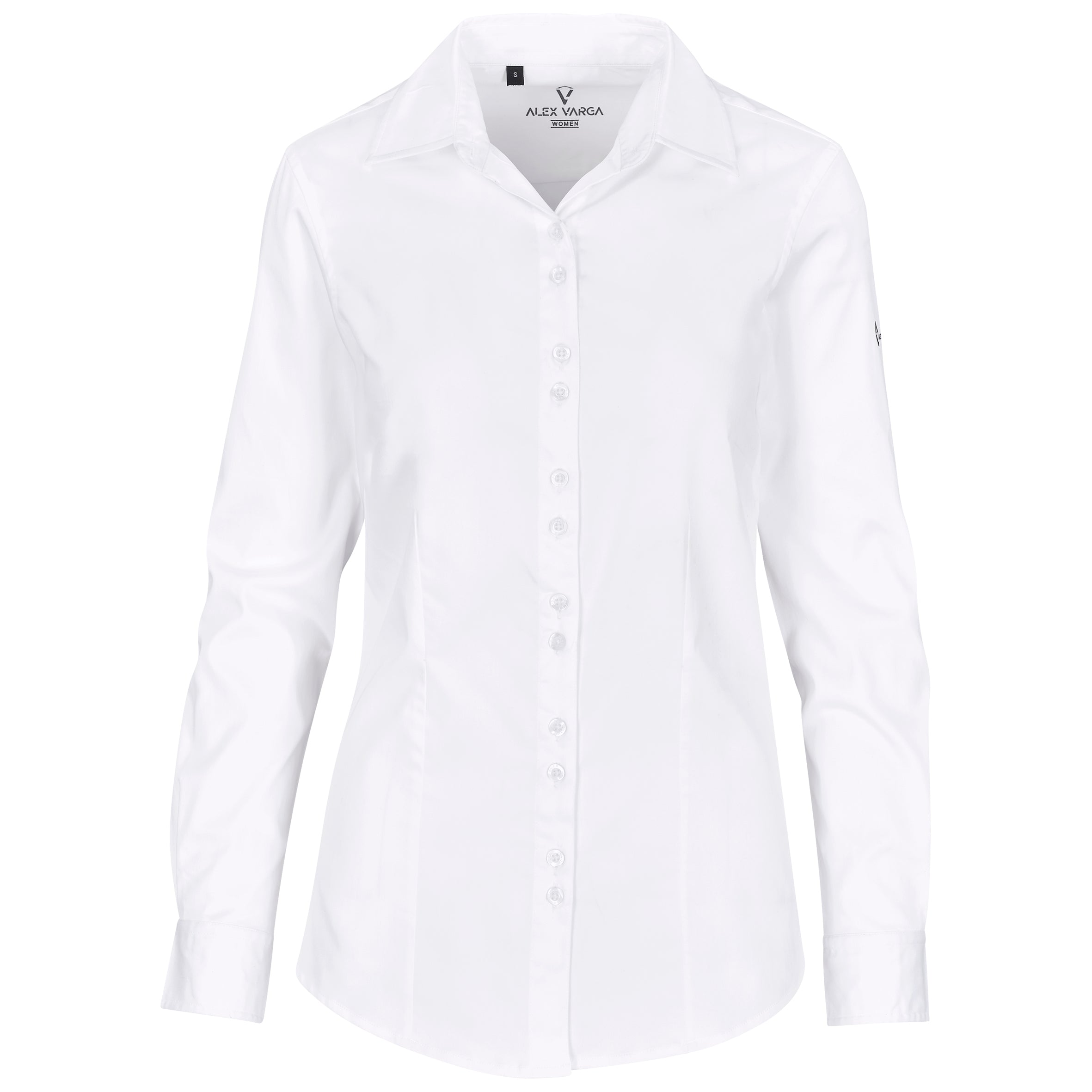 Ladies Long Sleeve Opus Stretch Shirt 2XL / White / W