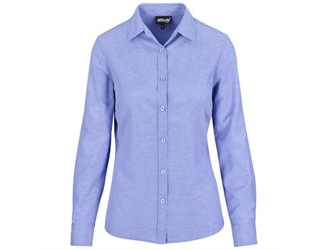 Ladies Long Sleeve Oxford Shirt