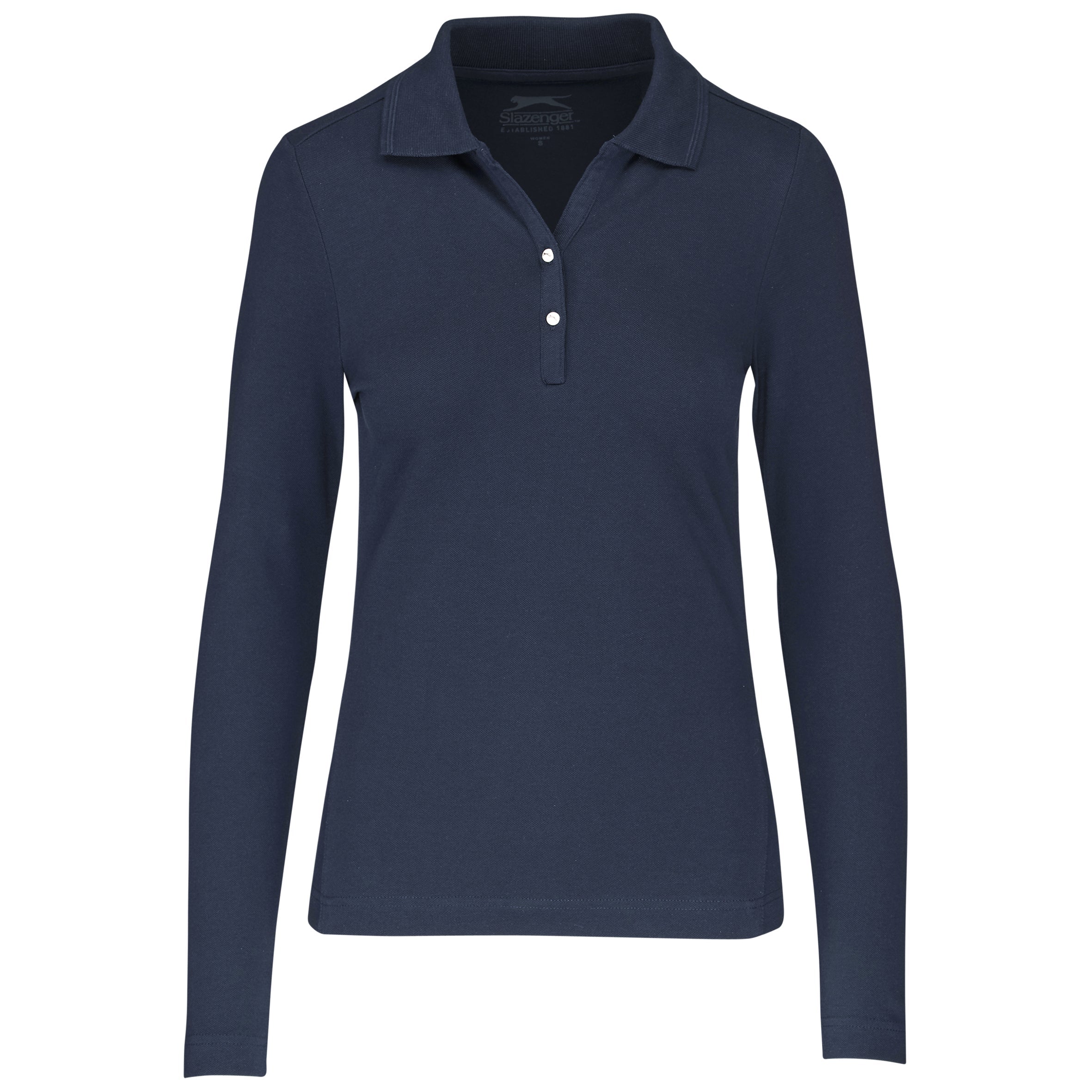 Ladies Long Sleeve Zenith Golf Shirt - White Only-