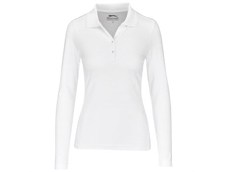 Ladies Long Sleeve Zenith Golf Shirt - White Only-