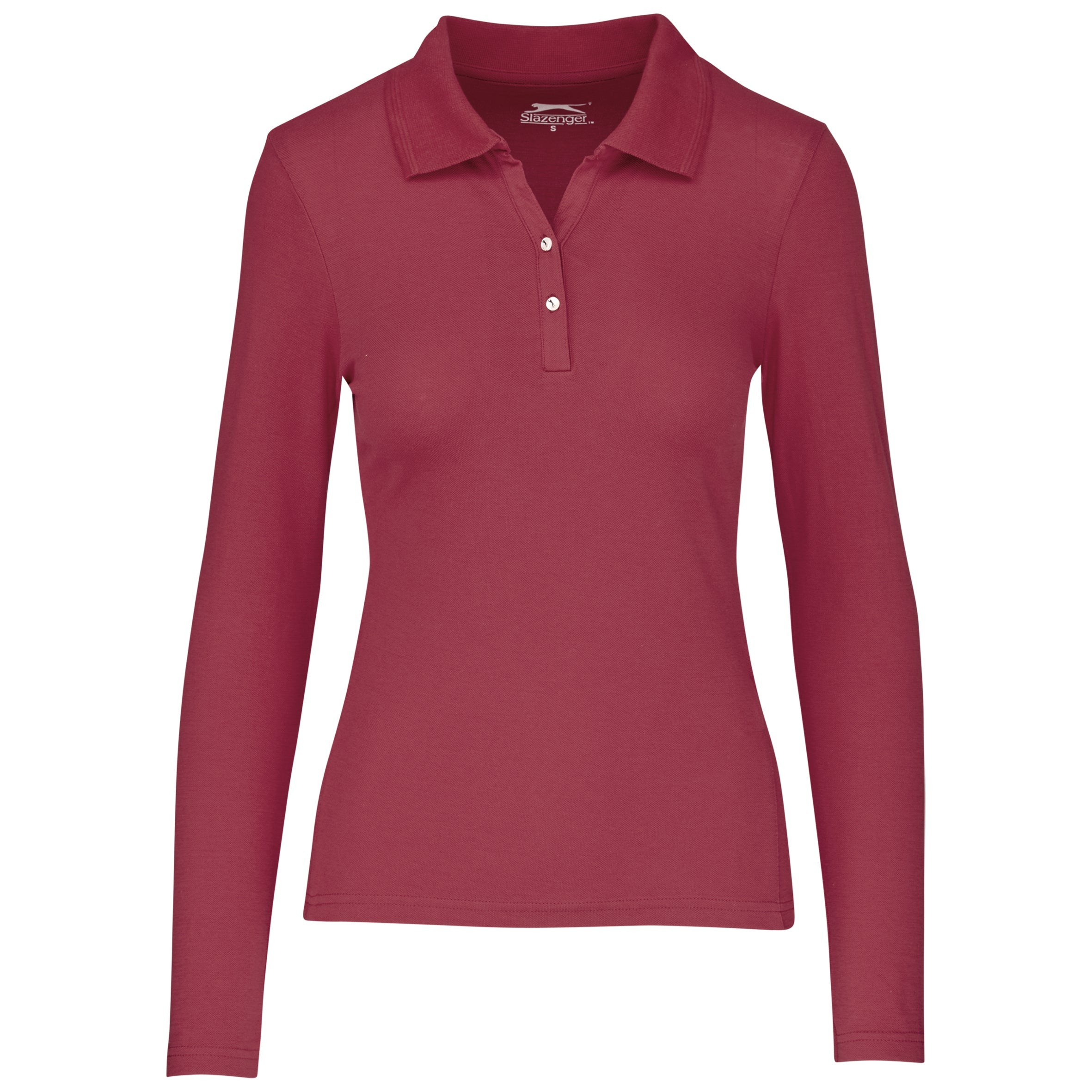 Ladies Long Sleeve Zenith Golf Shirt - White Only-