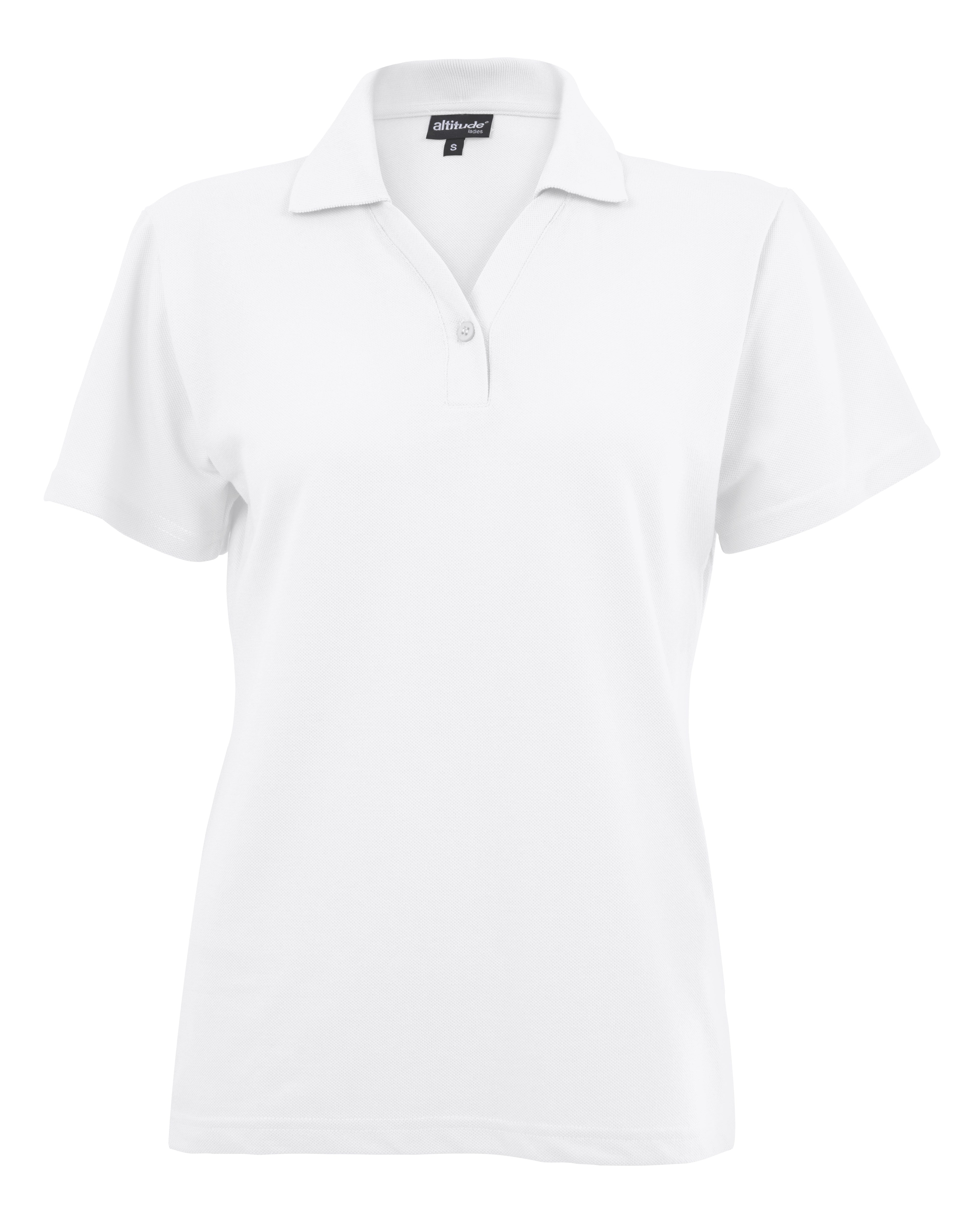 Ladies Melrose Heavyweight Golf Shirt - White Only-