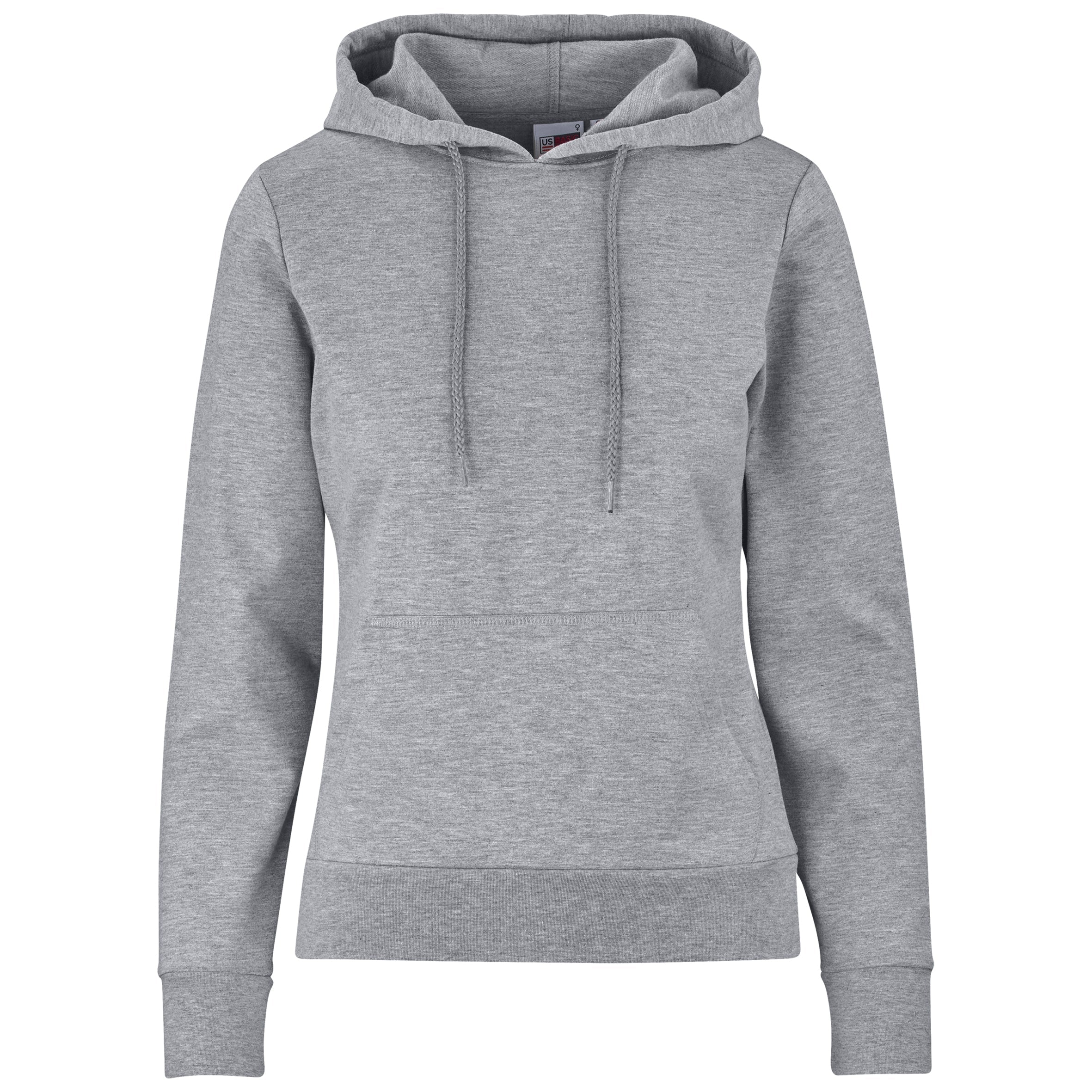 Ladies Omega Hooded Sweater-L-Grey-GY