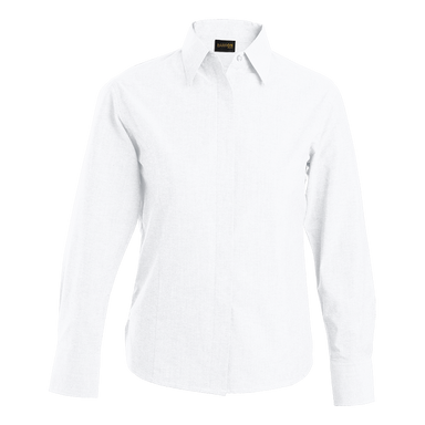 Ladies Oxford Blouse Long Sleeve - Shirts-Corporate