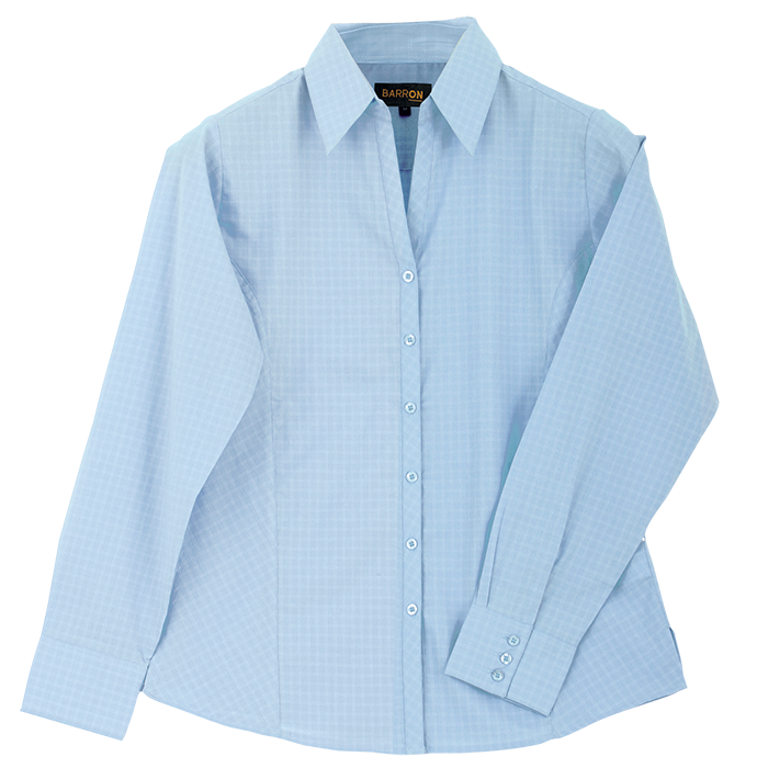 Ladies Pioneer Check Blouse Long Sleeve - Shirts-Corporate