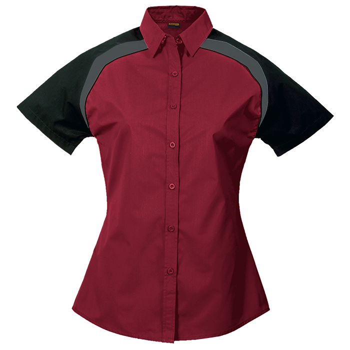 Ladies Raptor Shirt  Red/Black/Granite / SML / Last 