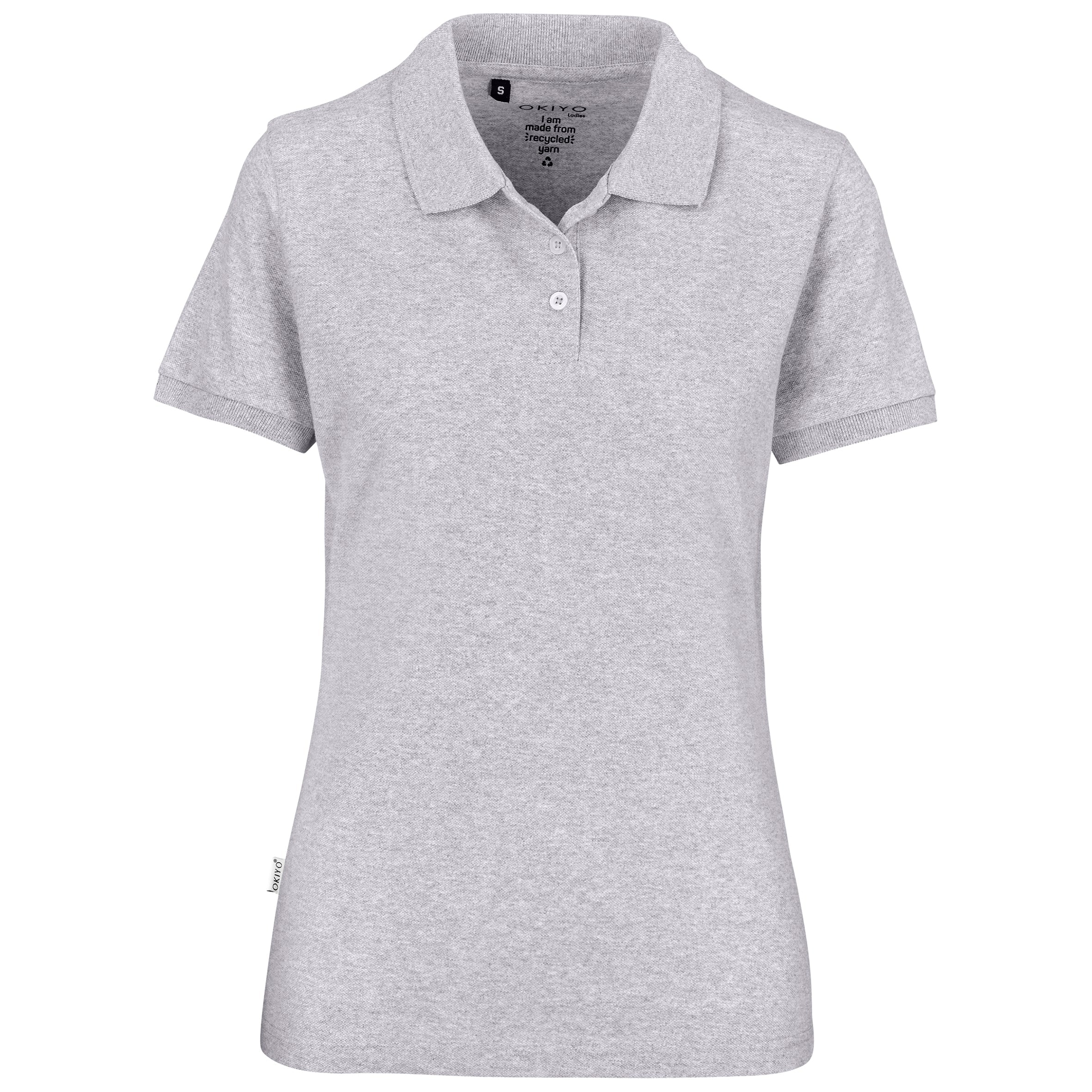Ladies Recycled Golf Shirt L / Grey / GY