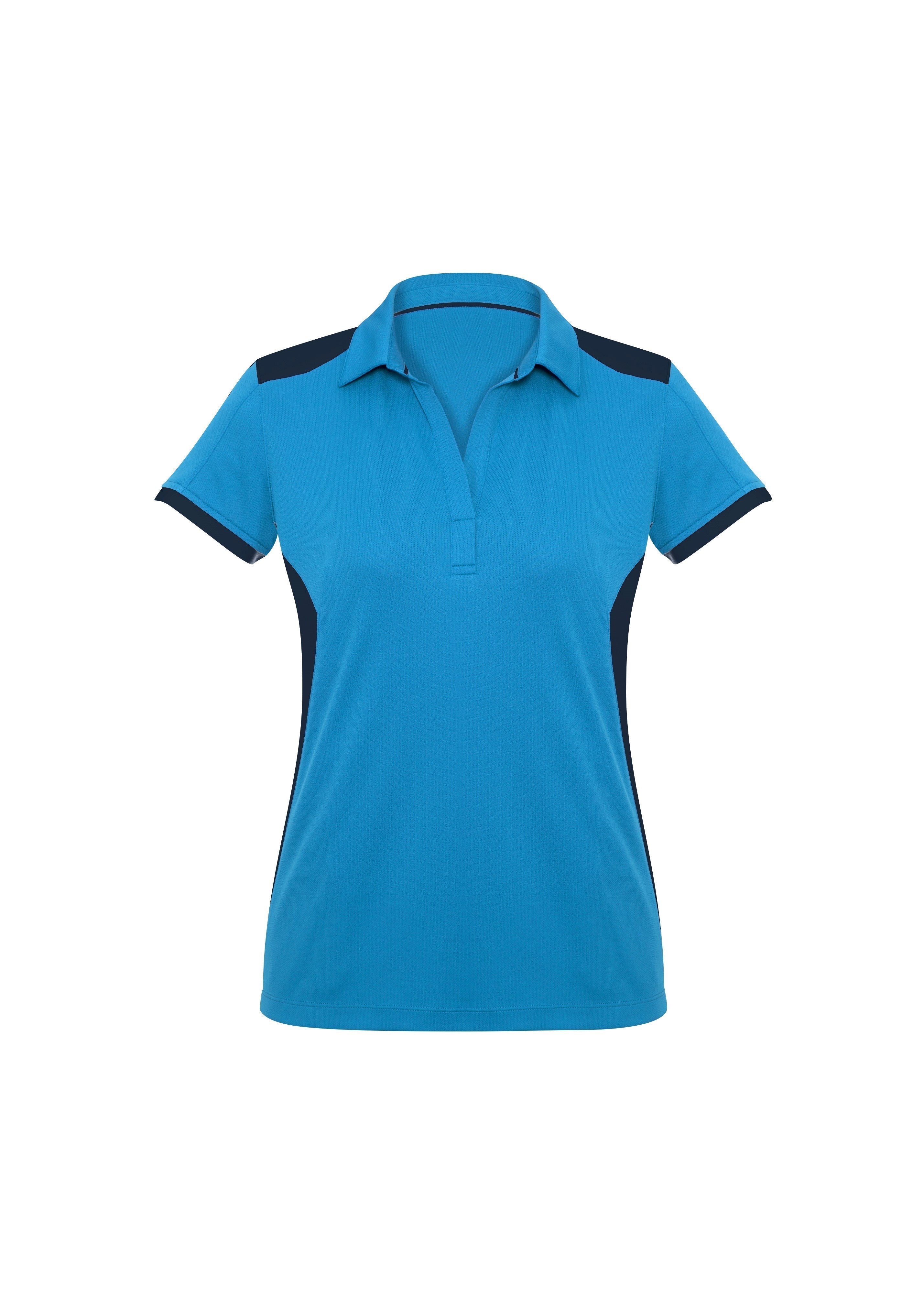 Ladies Rival Golf Shirt - Blue Only-L-Blue-BU