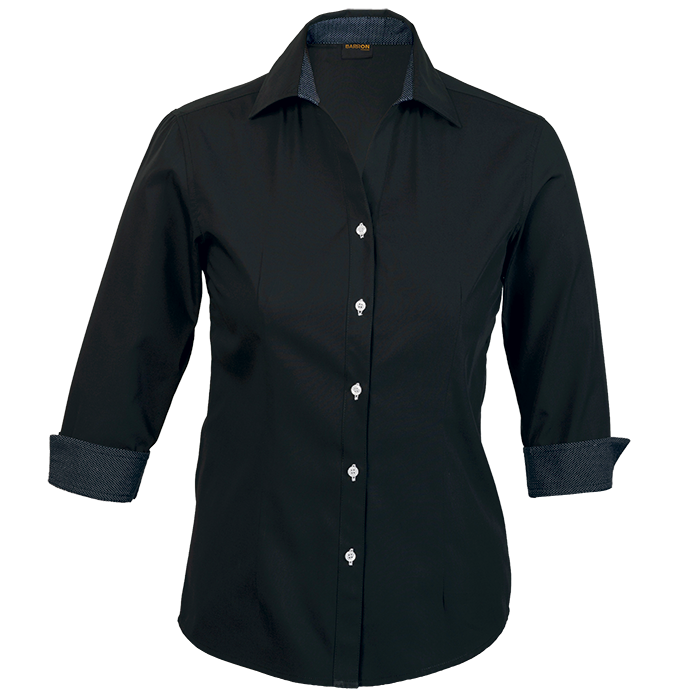 Ladies Saga Blouse  Black / SML / Last Buy - 