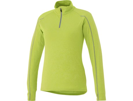 Ladies Taza 1/4 Zip Sweater - Lime