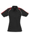 Ladies Triton Golf Shirt - Black Yellow Only-L-Black With Red-BLR