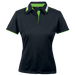 Ladies Vitality Golfer Black/Lime/White / XS / Regular - Golf Shirts