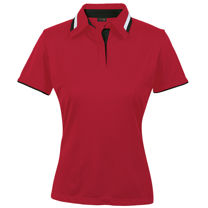 Ladies Vitality Golfer Red/Black/White / XS / Regular - Golf Shirts