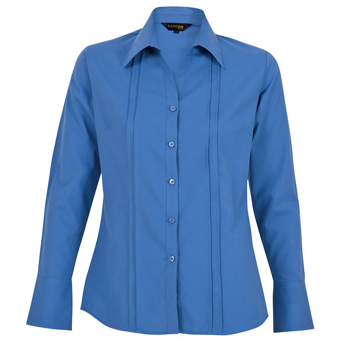 Ladies Vogue Blouse Long Sleeve  French Blue / SML /