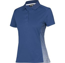 Ladies Zeus Golf Shirt-L-Blue-BU