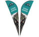 Legend 4M Sublimated Sharkfin Double-Sided Flying Banner - 1 complete unit-Banners