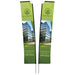 Legend 4M Sublimated Telescopic Double-Sided Flying Banner - 1 complete unit-Banners