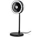 Light Breeze LED Ring Light Desk Fan-Black-BL