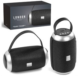 Swiss Cougar London Bluetooth Speaker & Fm Radio-Black-BL