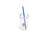 Malibu Double-Wall Frosted Straw Tumbler