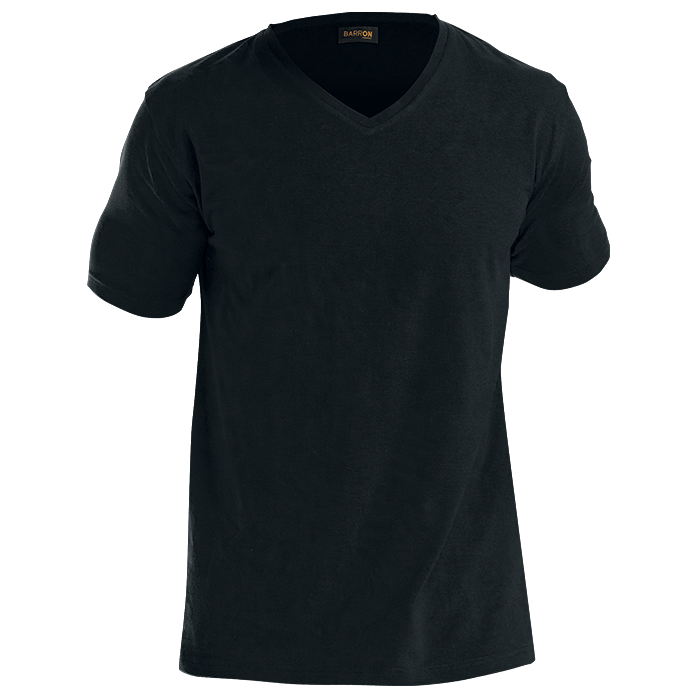 Mens 170g Slim Fit V-Neck T-Shirt  Black / XS / 