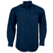 Mens Brushed Cotton Twill Lounge Long Sleeve Navy / 3XL / Regular - Shirts-Corporate