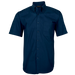 Mens Brushed Cotton Twill Lounge Short Sleeve Navy / 3XL / Regular - Shirts-Corporate