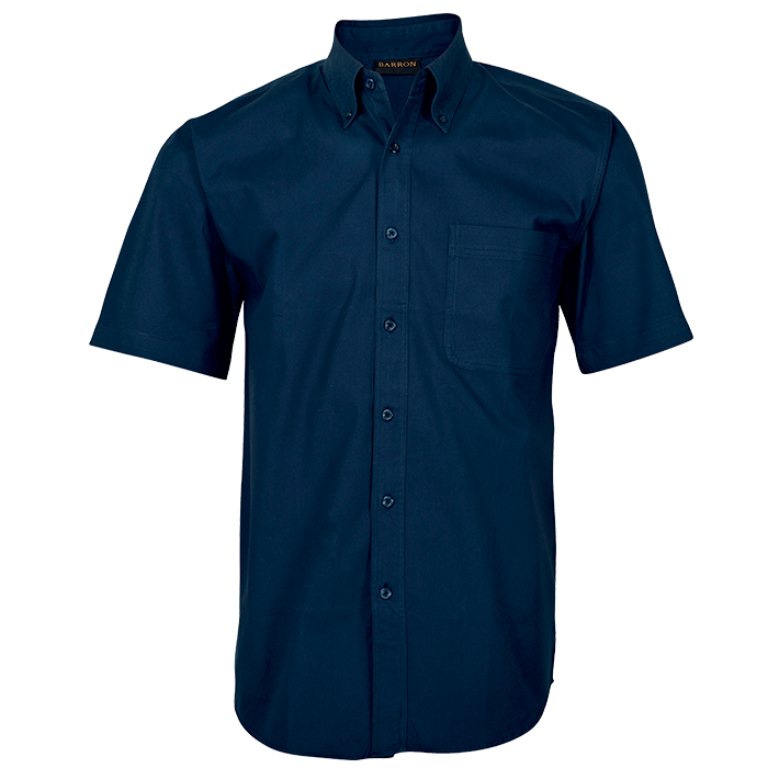 Mens Brushed Cotton Twill Lounge Short Sleeve - Shirts-Corporate